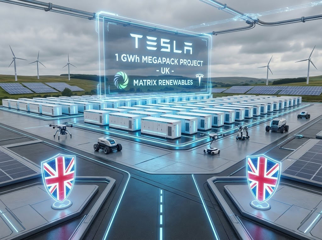 Tesla 电力巨兽席捲英国 1GWh 超级储能系统正式落户苏格兰