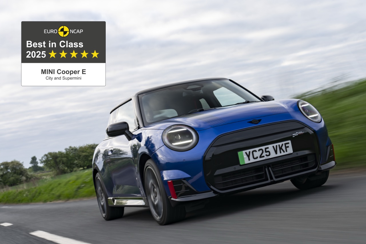 MINI Cooper Electric 勇夺 Euro NCAP 年度最安全小型车